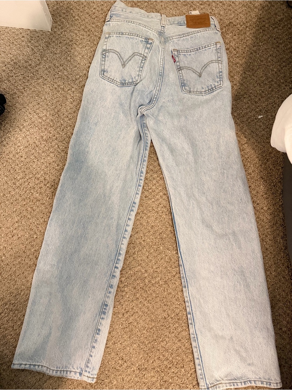 Levi's Light Blue Straight-Leg Women's Jeans - Picture 8 of 8